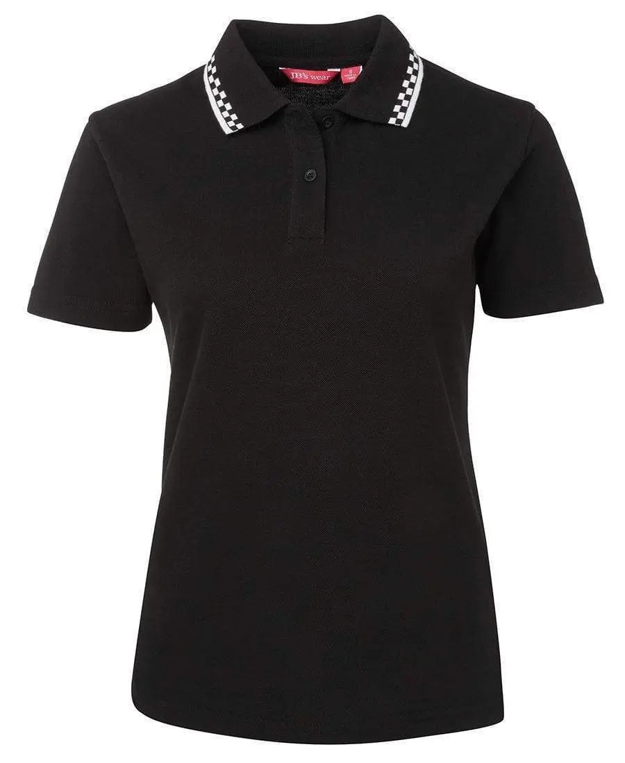 Jb's Wear Hospitality & Chefwear Black/White / 8 JB'S Women’s Chef Polo 5LP